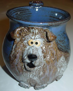 corgie mix mug treat jar handmade stoneware