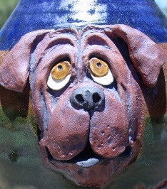 mastiff hound boxer bull dog cartoon handmade