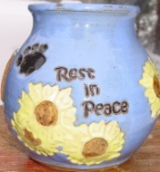 rest in peace pet urn