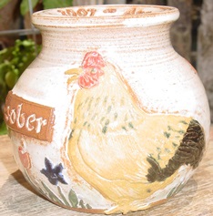 chicken hen pet urn