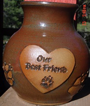 ceramic pottery pet urn