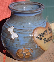 glazed pet urn