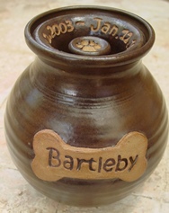 handmade ceramic pet urn