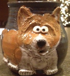 corgi mug treat jar