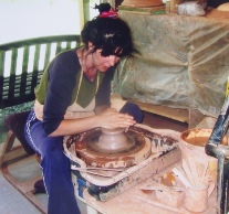 making pottery