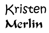 font kristin, font merlin