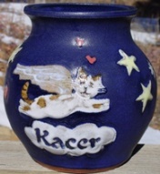 angel kitty cat urn