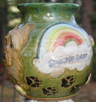 rainbow urn for yorkie terrier