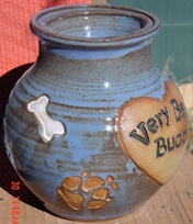 bone paw pet urn