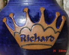 crown name badge for pet urn