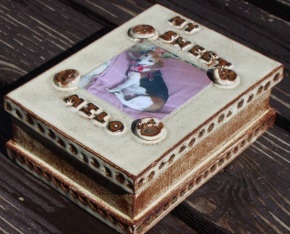 photo box ceramic pet urn