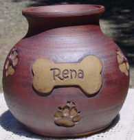 handmade ceramic pet urn